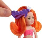 Barbie, syrenka Chelsea z rudymi włosami, lalka