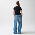 Bawełniany t-shirt o krótszym kroju NOWEAR