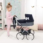 Bayer Design, Classic, głęboki wózek dla lalek z torbą i matą do przewijania, niebieski