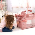 Bayer Design, łóżko turystyczne dla lalek z karuzelą, różowe