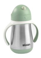 Beaba, bidon termiczny, ze słomką, sage green, 250 ml