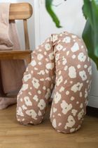 Beaba, Big Flopsy, ergonomiczna poduszka rogal dla kobiet w ciąży i do karmienia, savannah bloom