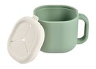 Beaba, Pick 'n' Snack, silikonowy kubek niewysypek na przekąski, 460ml, Sage Green