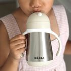 Beaba, termiczny bidon niekapek ze słomką, clay earth, 250 ml