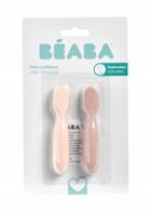 Beaba, zestaw silikonowych pierwszych łyżeczek-gryzaków, cotton candy, sorbet, 2 szt.