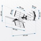 Berdsen, antena zewnętrzna kierunkowa TV, ultra HD 4K, BD-950