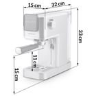 Berdsen, ekspres do kawy kolbowy, 20 bar, srebrny, BD-770