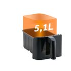 Berdsen, frytkownica beztłuszczowa, air fryer, dwukomorowy, 1700W, czarny, 10,2l, BD-657