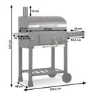 Berdsen, grill węglowy z pokrowcem, czarny, BD-891