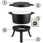 Berdsen, kociołek żeliwny, emaliowany, 8l