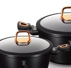 Berlinger Haus, Black Rose, komplet garnków grantowych z akcesoriami, 10 elementów