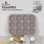 Berlinger Haus, Taupe, forma tytanowa do 12 muffinek