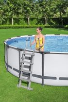 Bestway, Steel Pro Max, basen stelażowy z pompą filtracyjną, 4,57-1,22m