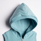 Bezrękawnik chłopięcy z kapturem, niebieski, Nicol