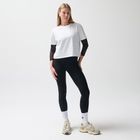 Biały t-shirt cropp z bawełny czesanej NOWEAR