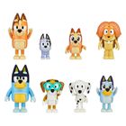 Bluey, rodzinka, figurki, 8 szt.