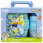 Bluey, zestaw: lunchbox + bidon, 380 ml