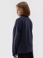 Bluza chłopięca, rozpinana, polarowa, granatowa, 4F