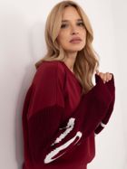 Bluza damska, bordowa, Italy Moda