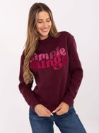Bluza damska, bordowa, Sublevel