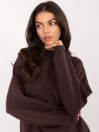 Bluza damska, brązowa, Basic Feel Good