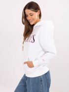 Bluza damska z kapturem, biała, Sublevel