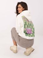 Bluza damska z kapturem, biała, Sublevel