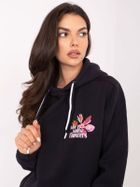 Bluza damska z kapturem, grafitowa, Sublevel