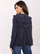 Bluza damska z kapturem, granatowa, Sublevel