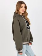 Bluza damska z kapturem, khaki, Relevance