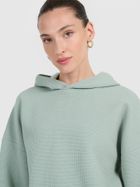 Bluza damska z kapturem, miętowa, 4F