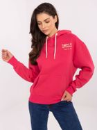 Bluza damska z kapturem, różowa, Sublevel