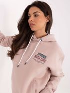 Bluza damska z kapturem, różowa, Sublevel