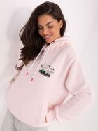 Bluza damska z kapturem, różowa, Sublevel