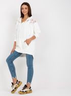 Bluza damska z kapturem, rozpinana, ecru, Rue Paris