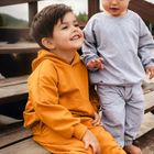 Bluza dziecięca z kapturem, musztardowa, Eevi