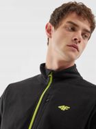 Bluza męska, rozpinana, polarowa, czarna, 4F