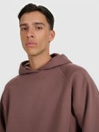 Bluza męska z kapturem, brązowa, 4F