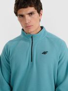 Bluza termoaktywna męska, polarowa, turkusowa, 4F