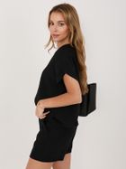 Bluzka damska z krótkim rękawem, czarna, Sublevel