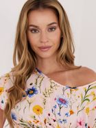 Bluzka damska z krótkim rękawem, różowa, Sublevel