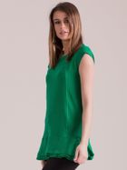 Bluzka damska z krótkim rękawem, zielona, Factory Price