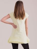 Bluzka damska z krótkim rękawem, żółta, Factory Price