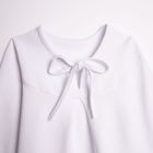 Bluzka dziewczęca z długim rękawem, biała, Nicol