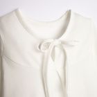 Bluzka dziewczęca z długim rękawem, ecru, Nicol