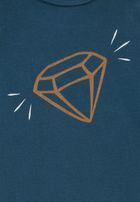 Bluzka dziewczęca z długim rękawem, niebieska, Lief