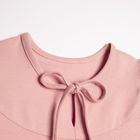 Bluzka dziewczęca z długim rękawem, różowa, Nicol