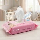 Bocioland, chusteczki nawilżane dla dzieci i niemowląt, 99% wody, 12-60 szt. + etui