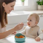 Bocioland, łyżeczka silikonowa, różowa