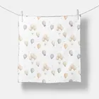 Bocioland, pieluszki muślinowe, marszczone, beżowe, 70-70 cm, 3 szt.